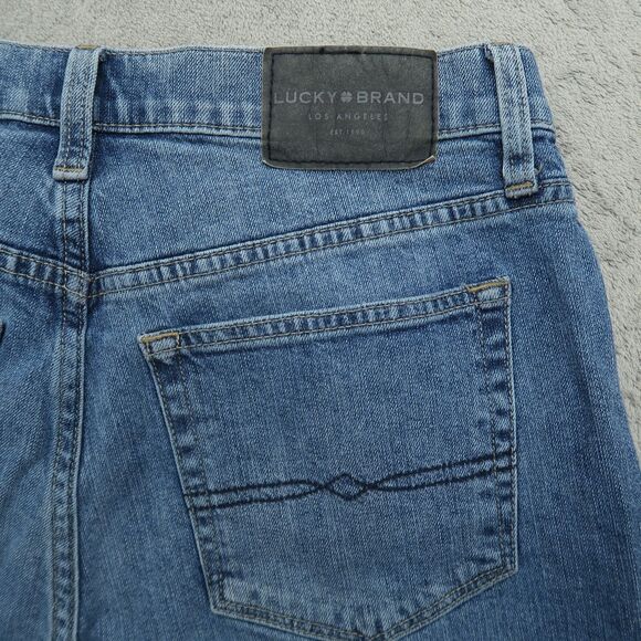 Lucky Brand Mom Jeans Women's 4/27 Ankle High-Rise Drew 26" Inseam Distressed - Picture 14 of 16